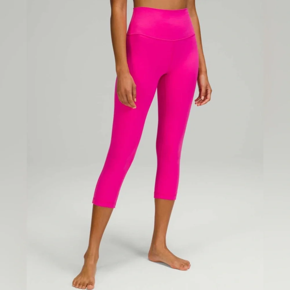 Lululemon | Align HR Crop 21” | Sz 10 | Sonic Pink | EUC - Picture 2 of 8